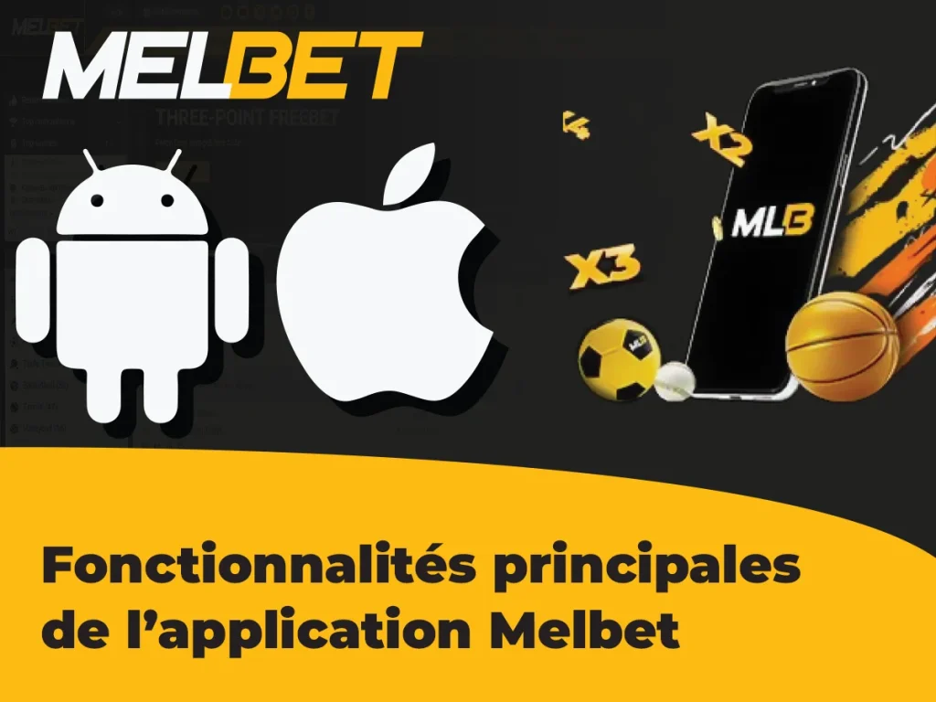 Principales fonctionnalités de l'application Melbet